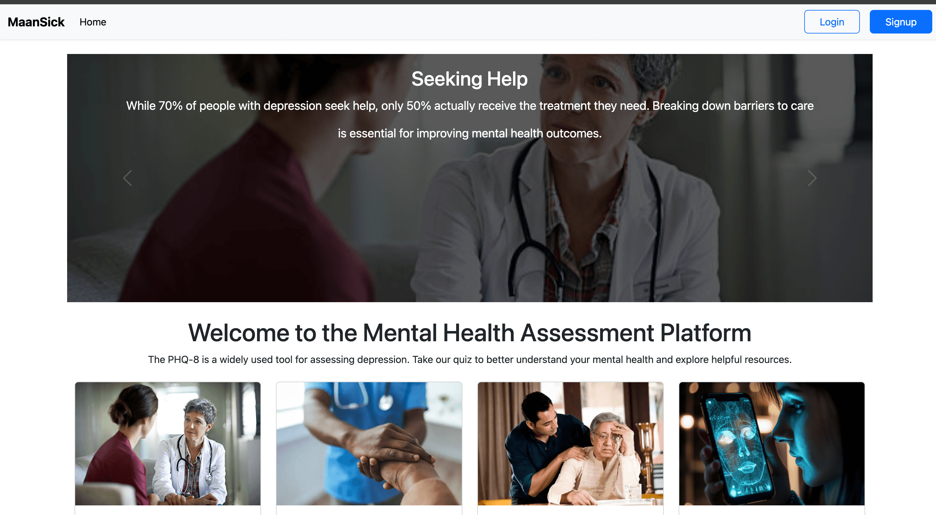 MaanSick - A mental health assessment platform thumbnail