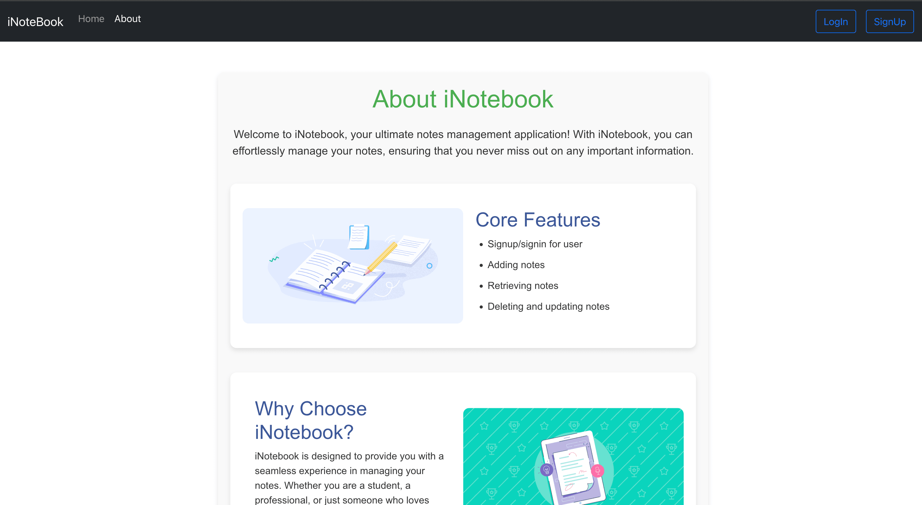 i-NoteBook : A notes management web App thumbnail